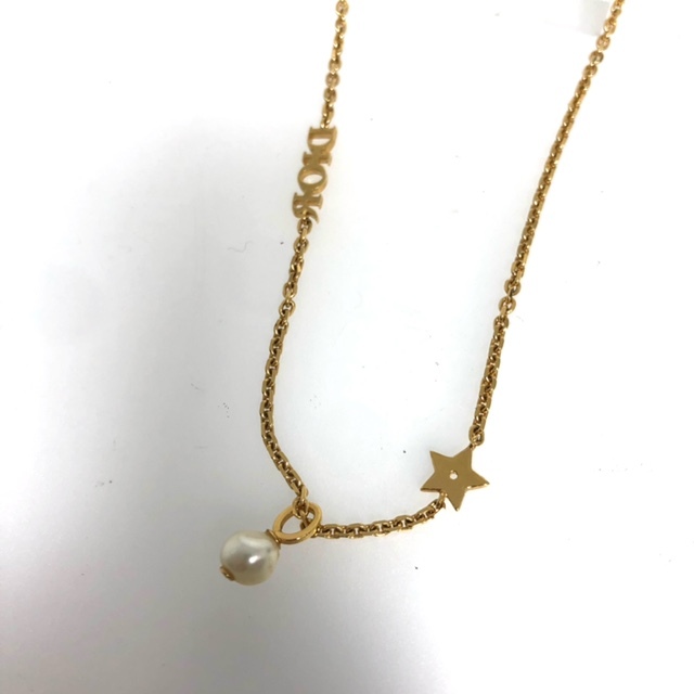 Dior パール付きチェーンネックレス（レシート有り） Dior パール付きチェーンネックレス（レシート有り） Dior パール付き