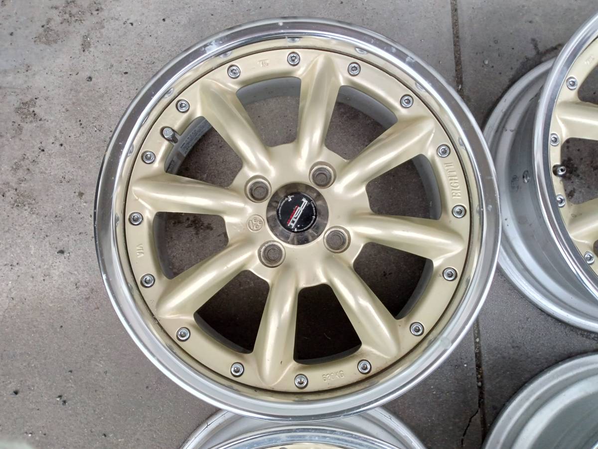 ワタナベ RS8 Ⅱ 15インチ 6.5J+51 PCD100 4穴 4本(社外品)｜売買 