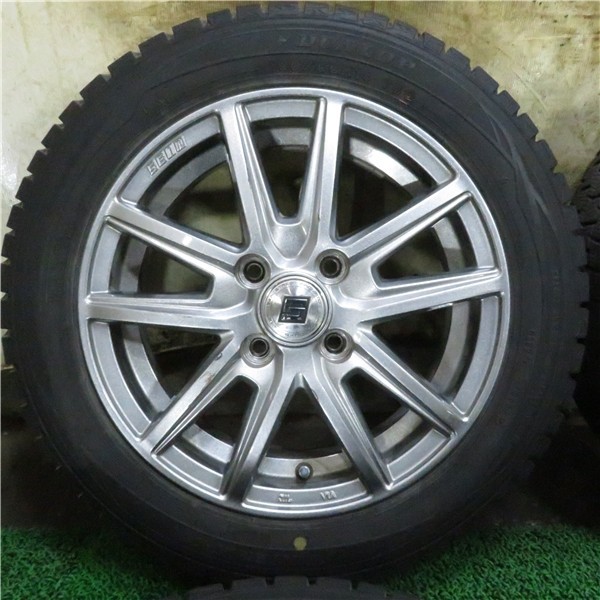 2018年製 8分山 ダンロップ WINTERMAXX WM01 155/65R14/SEIN 4.5J 4H 100 +45 Φ67/4本 F_Q_113