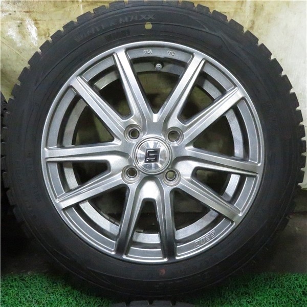 2018年製 8分山 ダンロップ WINTERMAXX WM01 155/65R14/SEIN 4.5J 4H 100 +45 Φ67/4本 F_Q_113