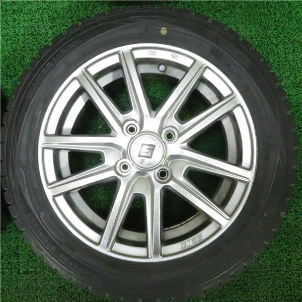 2018年製 8分山 ダンロップ WINTERMAXX WM01 155/65R14/SEIN 4.5J 4H 100 +45 Φ67/4本 F_Q_113