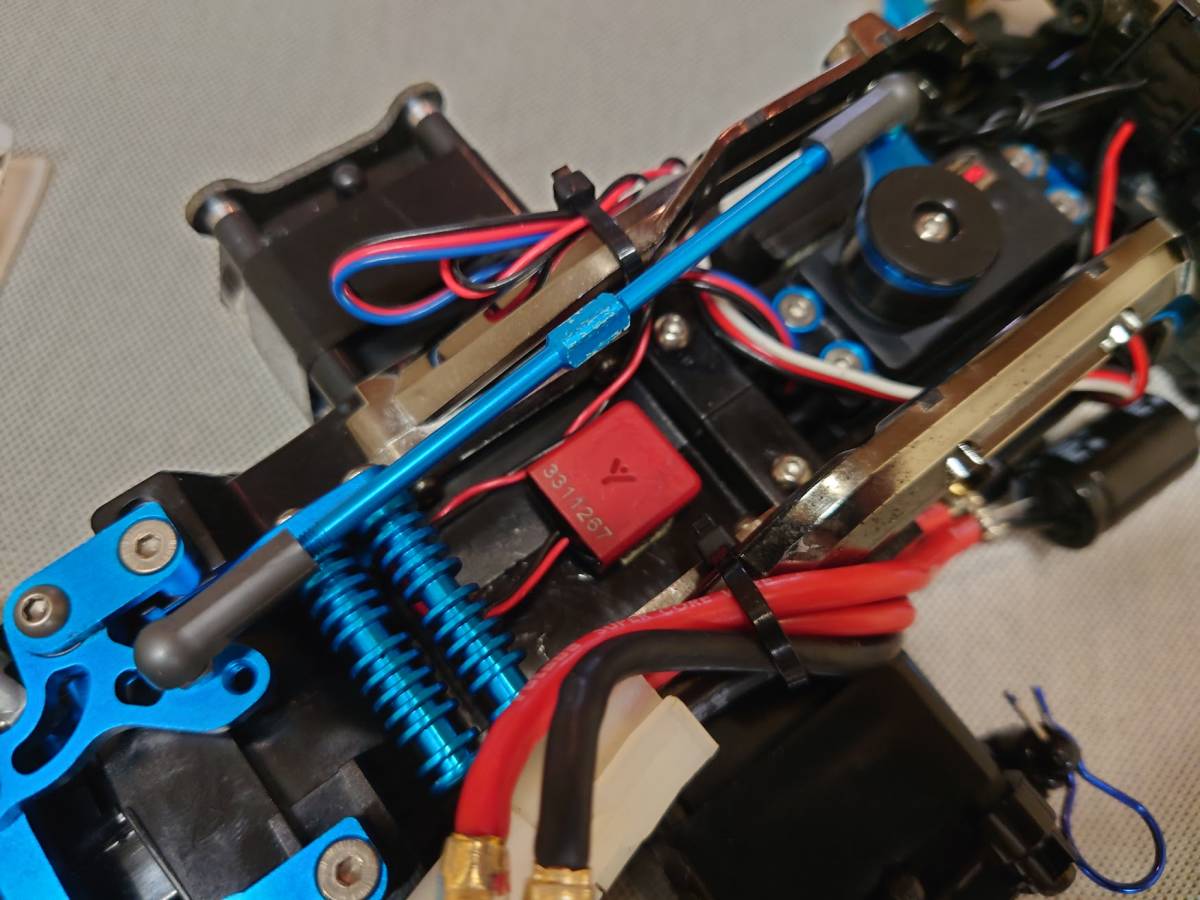 タミヤ M-05 | PROフルオプション APPS オマケ付き フルセット TAMIYA PRO 1⁄10 さ*こ様 電動RC 公式 組立済 M05PROブルーメッキバージョン中古品オプションパーツ (自動車