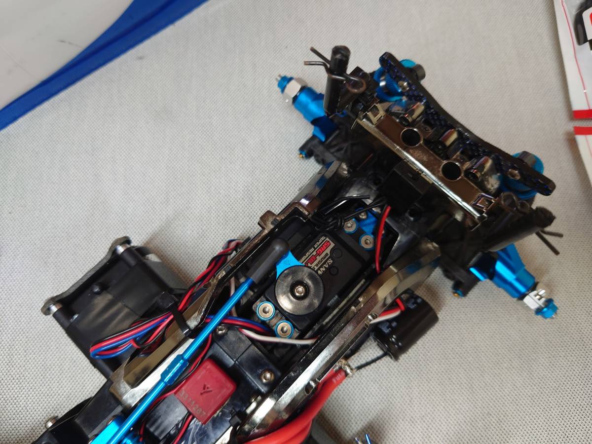 タミヤ M-05 | PROフルオプション APPS オマケ付き フルセット TAMIYA PRO 1⁄10 さ*こ様 電動RC 公式 組立済 M05PROブルーメッキバージョン中古品オプションパーツ (自動車