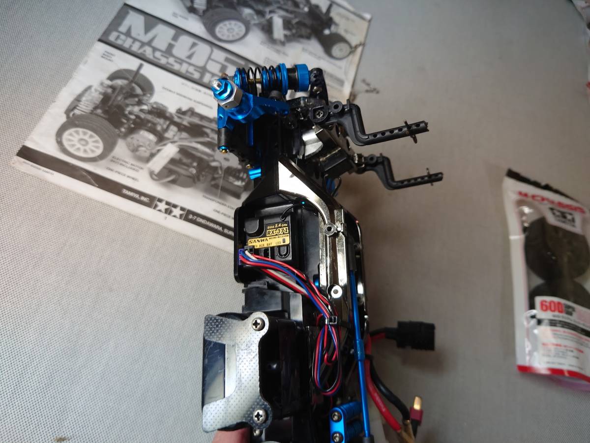 タミヤ M-05 | PROフルオプション APPS オマケ付き フルセット TAMIYA PRO 1⁄10 さ*こ様 電動RC 公式 組立済 M05PROブルーメッキバージョン中古品オプションパーツ (自動車