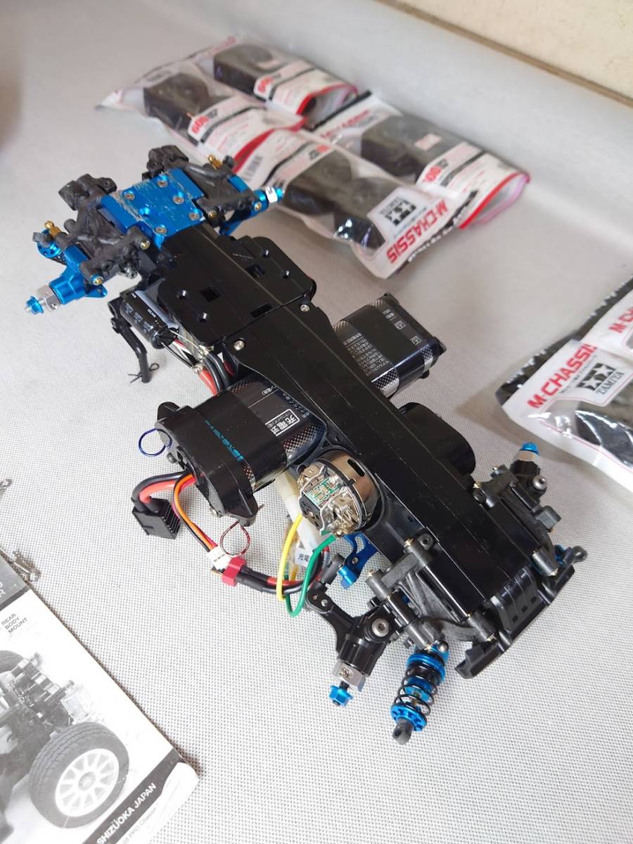 タミヤ M-05 | PROフルオプション APPS オマケ付き フルセット TAMIYA PRO 1⁄10 さ*こ様 電動RC 公式 組立済 M05PROブルーメッキバージョン中古品オプションパーツ (自動車
