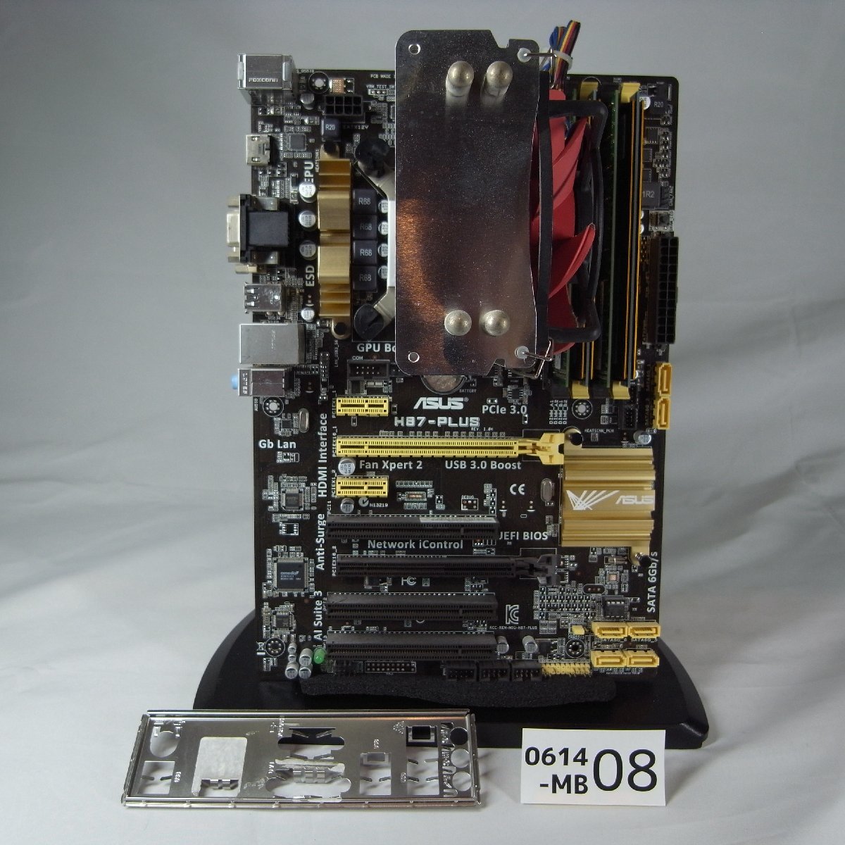 0614MB-08☆初期起動確認 CPU，メモリ，マザーボードの3点セット☆CORE i5-