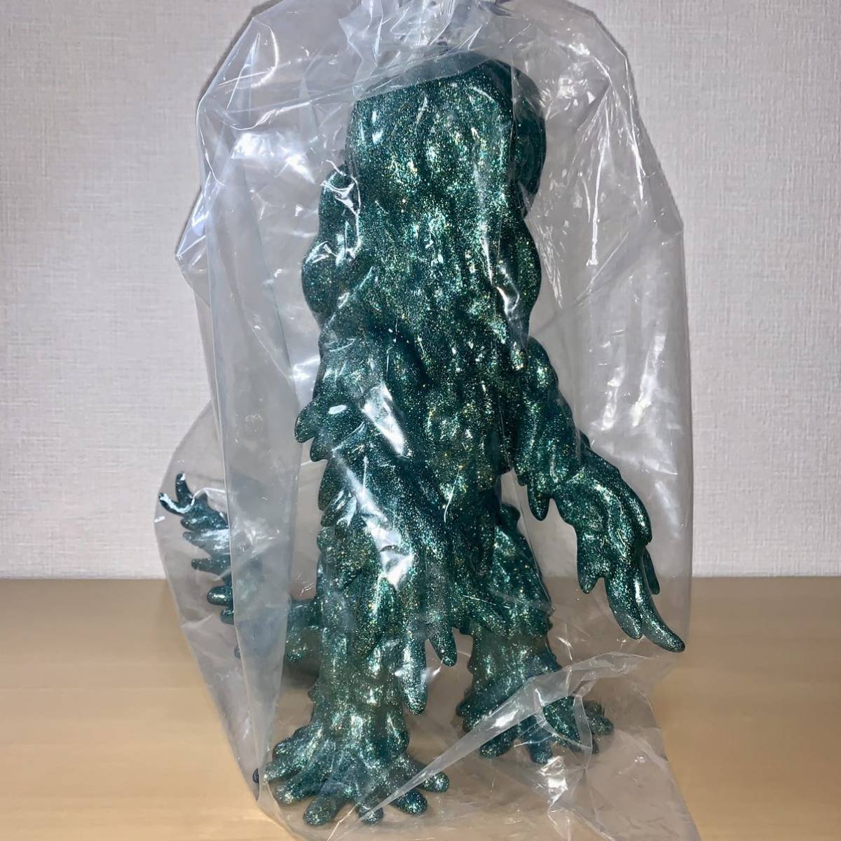 マルサン ヘドラ450クリアグリーン ヘドラ 450 Green Gold Silver Glitter Blank ver. 無彩色 ラメ 怪獣