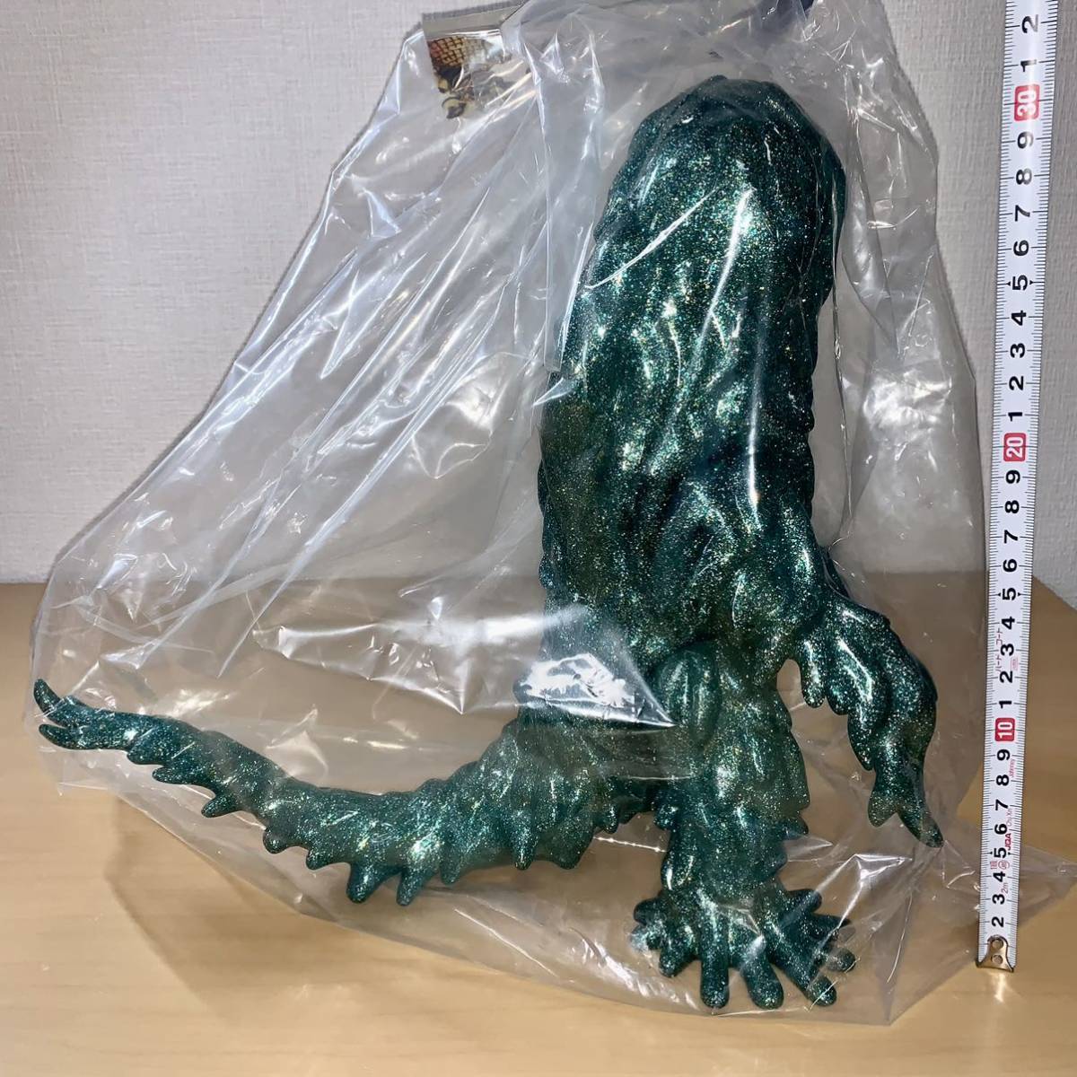 ヘドラ 450 Green Gold Silver Glitter Blank ver. 無彩色 ラメ 怪獣