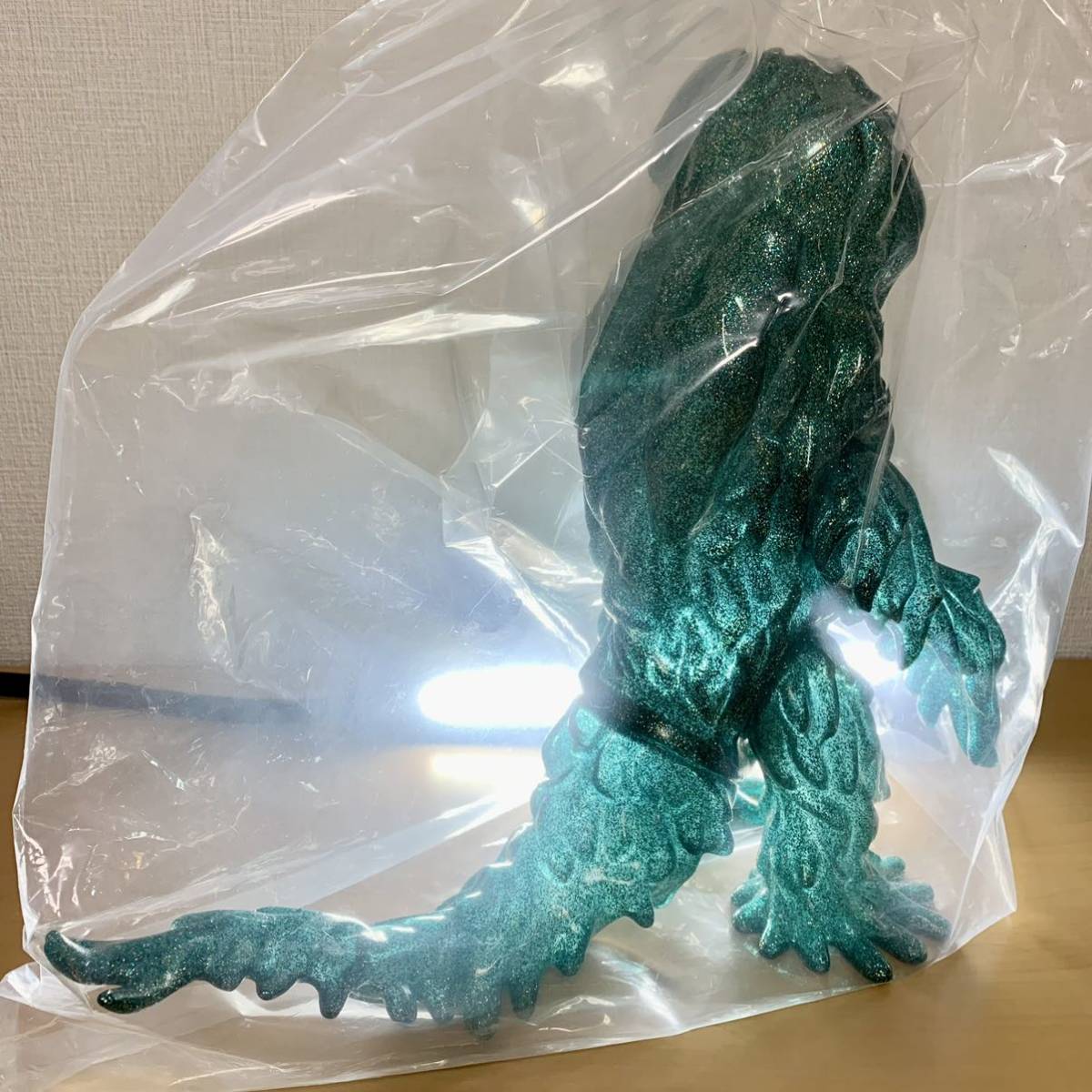 ヘドラ 450 Green Gold Silver Glitter Blank ver. 無彩色 ラメ 怪獣