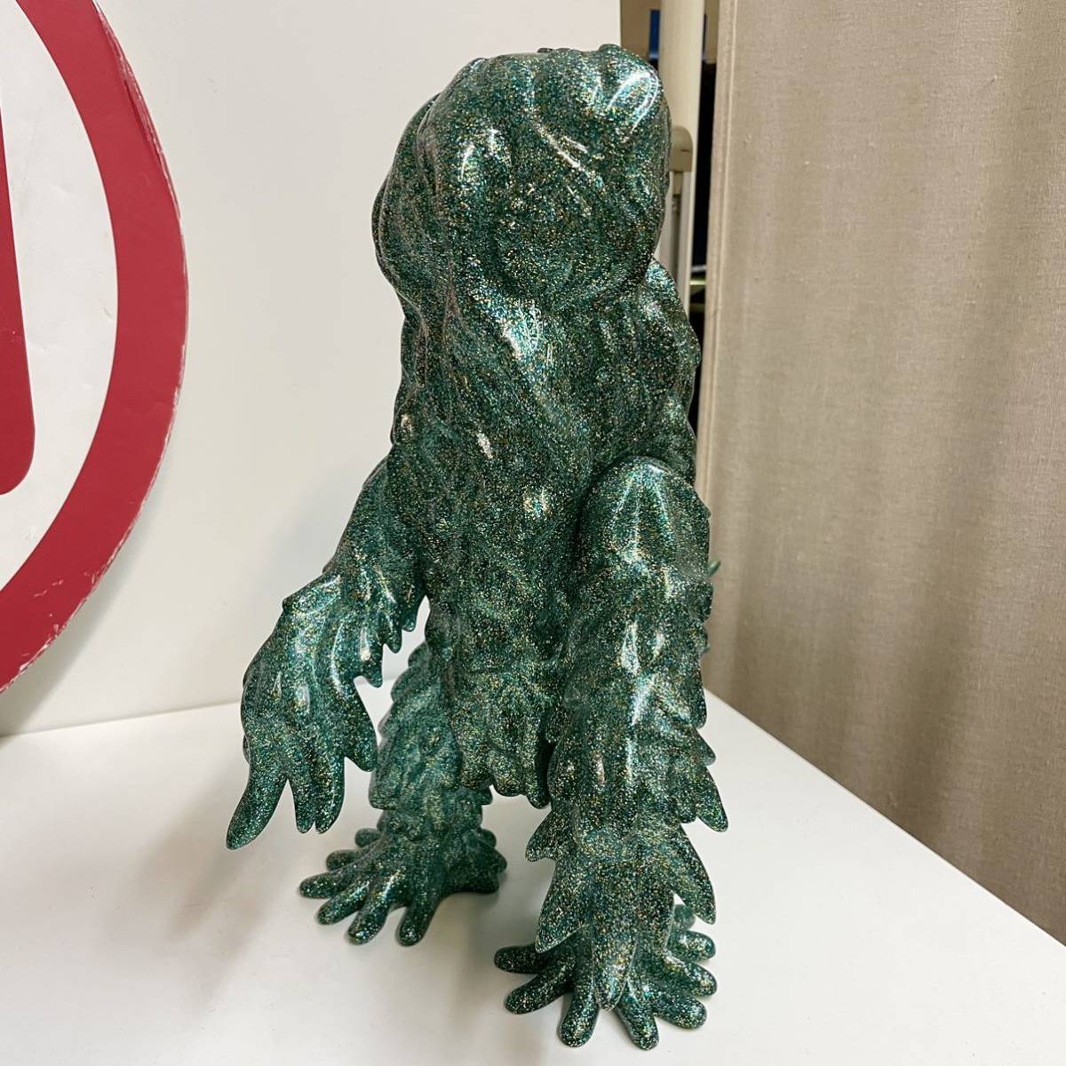 マルサン ヘドラ450クリアグリーン ヘドラ 450 Green Gold Silver Glitter Blank ver. 無彩色 ラメ 怪獣