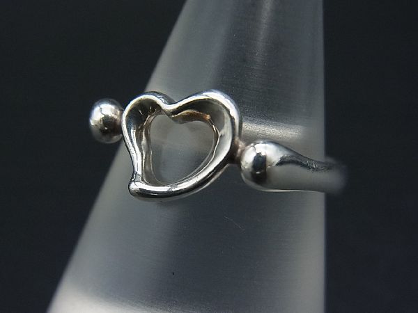 得価 1円 TIFFANY＆Co. ティファニー エルサペレッティ オープンハート 925 リング 指輪 アクセサリー 約12号 シルバー系 a8612uk(シルバー)｜売買されたオークション情報、yahooの商品情報をアーカイブ シルバー