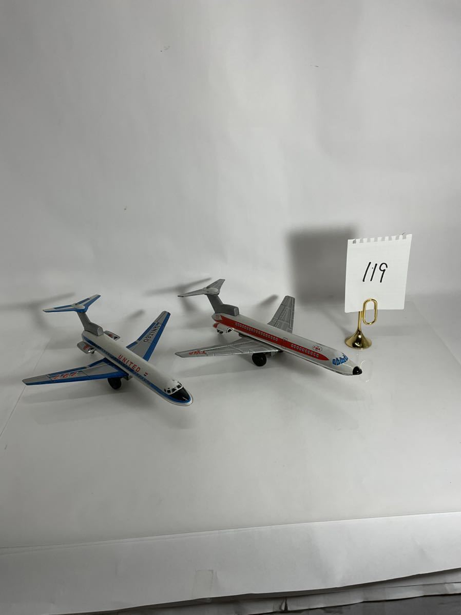 119【同梱可】レア ヴィンテージ TWA ボーイング 航空機 ブリキ製