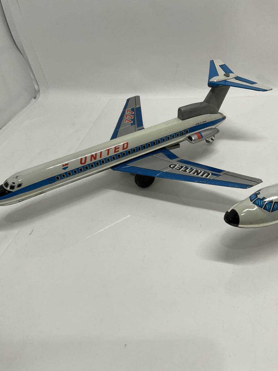 119【同梱可】レア ヴィンテージ TWA ボーイング 航空機 ブリキ製