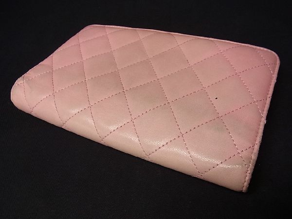 1円 CHANEL シャネル ココマーク マトラッセ レザー コインケース 二 ゴールド金具 ブローチ キャビアスキン ラムスキン チェーン 二つ折り ダークネイビー 小銭入れ