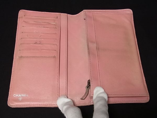 1円 CHANEL シャネル ココマーク マトラッセ レザー コインケース 二 ゴールド金具 ブローチ キャビアスキン ラムスキン チェーン 二つ折り ダークネイビー 小銭入れ