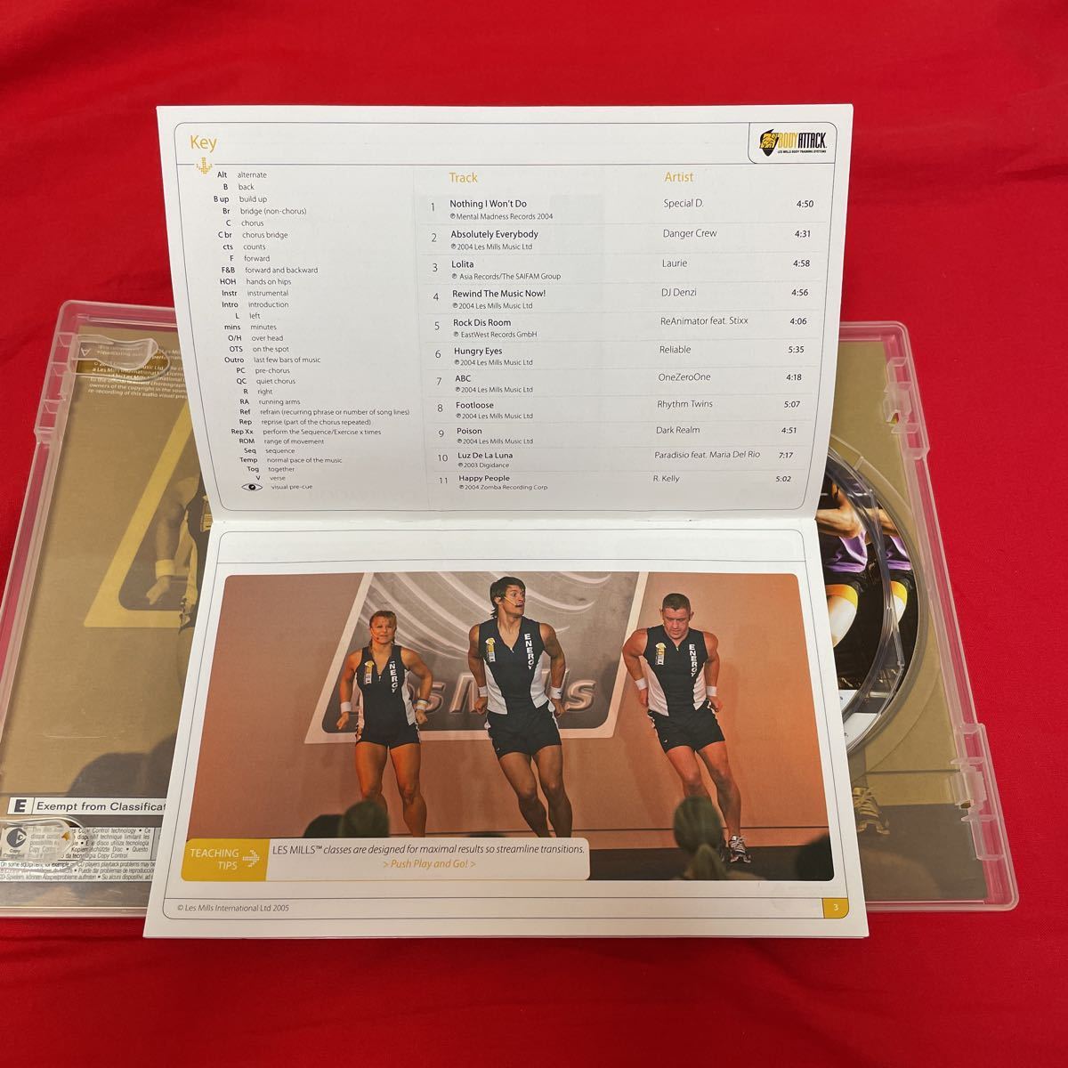 ボディアタック CD DVD Les Mills レスミルズ 英語テキスト LESMILLS