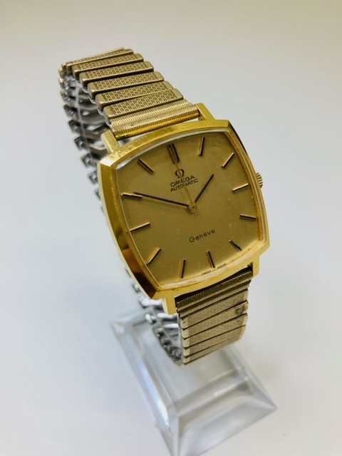 1338】1円 稼働品 希少 珍品 OMEGA オメガ ジュネーブ スクエア 自動