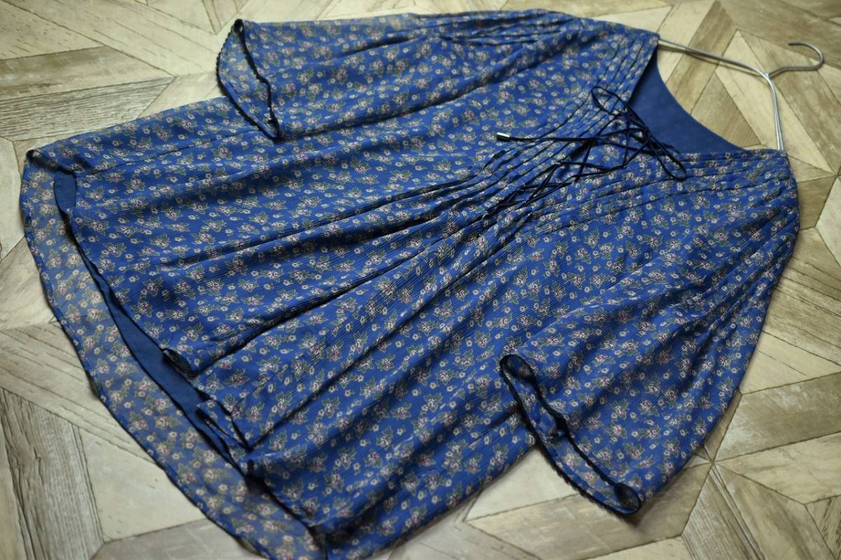 新しいスタイル レリアン Leilian/花柄シフォンブラウスチュニック