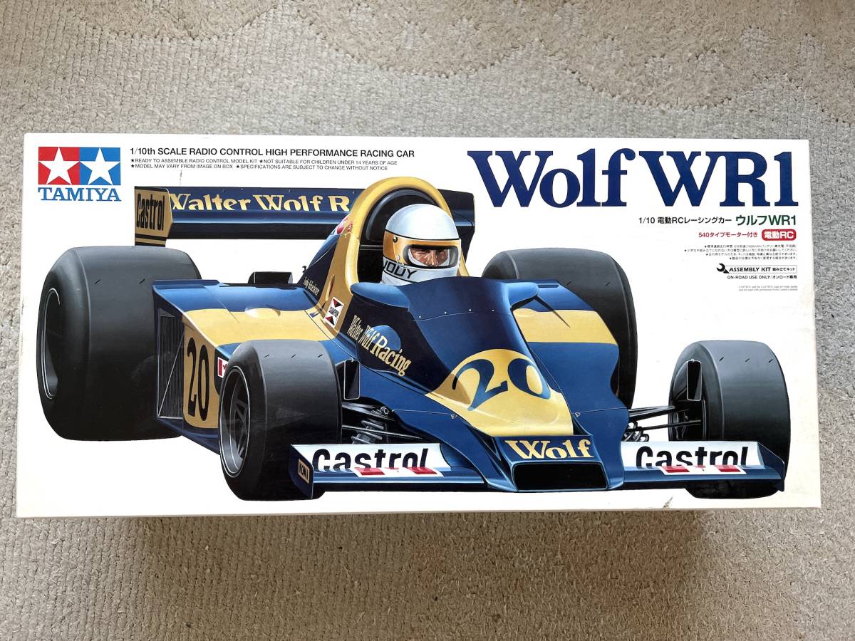 TAMIYA 1/10電動RC Wolf WR1 未組み立て ☆タミヤ 1/10 電動RCレーシングカー ウルフWR1 未使用 ☆ タミヤ Wolf 1