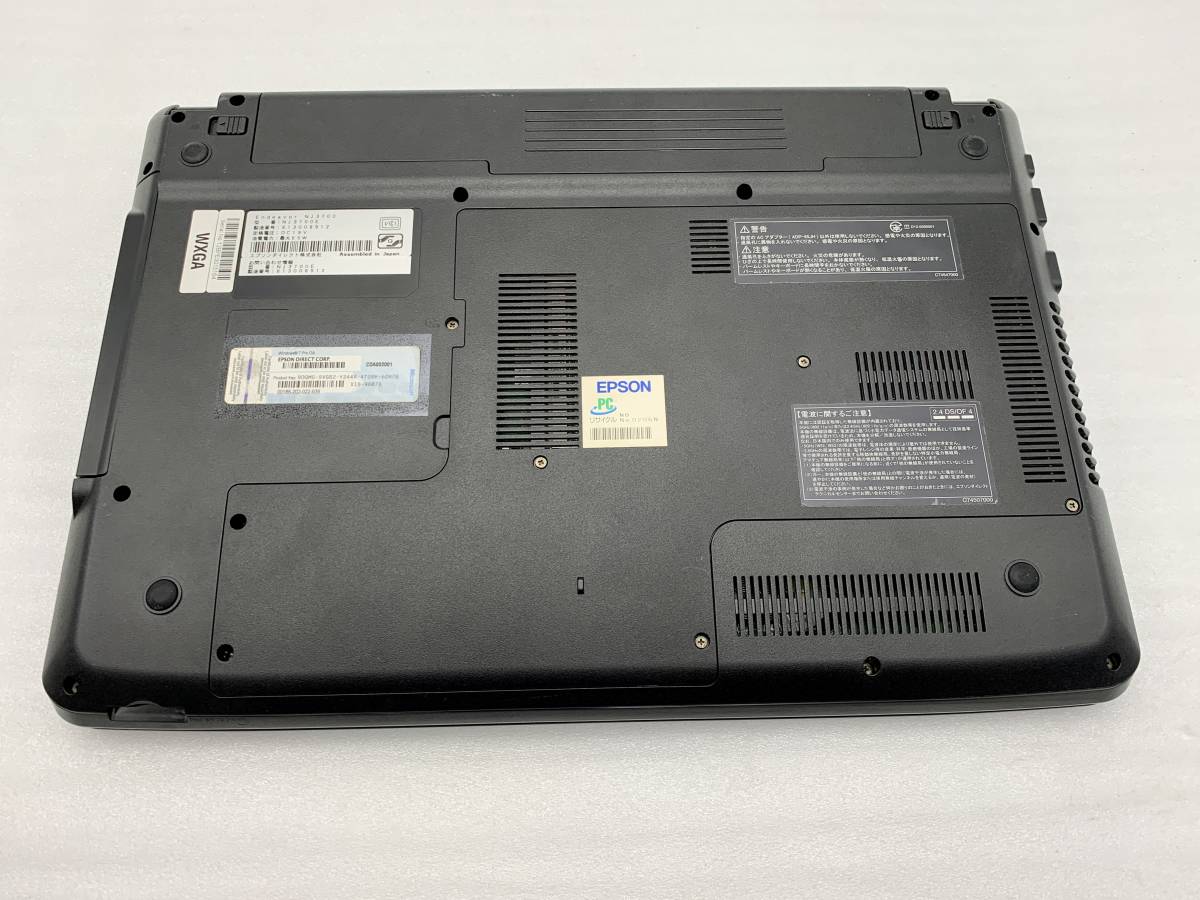 エプソン　NJ3700  理由有りジャンク②　動作はします ジャンク) エプソン EPSON Endeavor NJ3700E ノートパソコン HDD