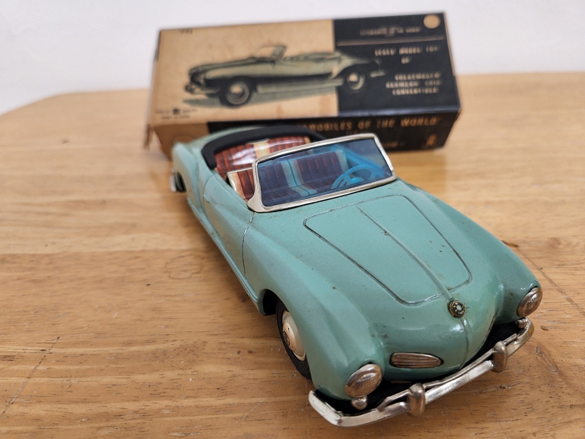 昭和30年代萬代屋ブリキ自動車玩具#742『VW フォルクスワーゲン セダン