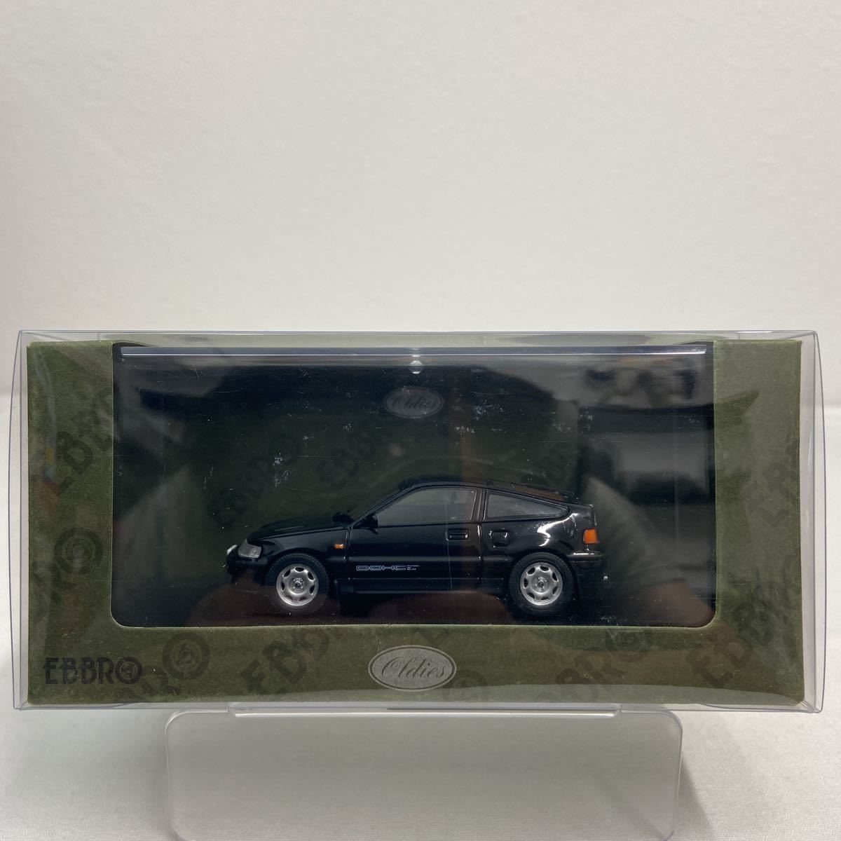 EBBRO 1/43 HONDA CR-X 1987年 Black エブロ ホンダ JDM ブラック 国産 旧車 名車 ミニカー モデルカー