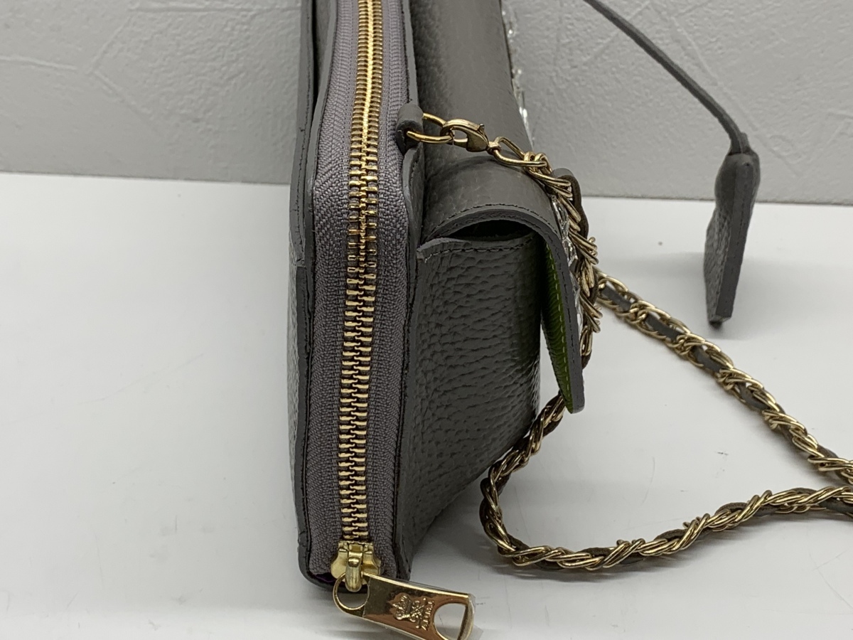 美品 ADMJ アクセソワ ドゥ マドモワゼル レザー ショルダーバッグ 