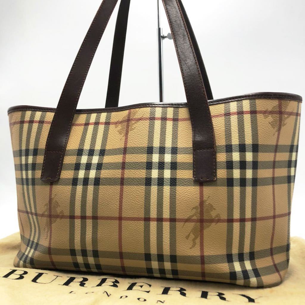 1円『極美品』 BURBERRY LONDON トートバッグ ノバチェック シャドー 