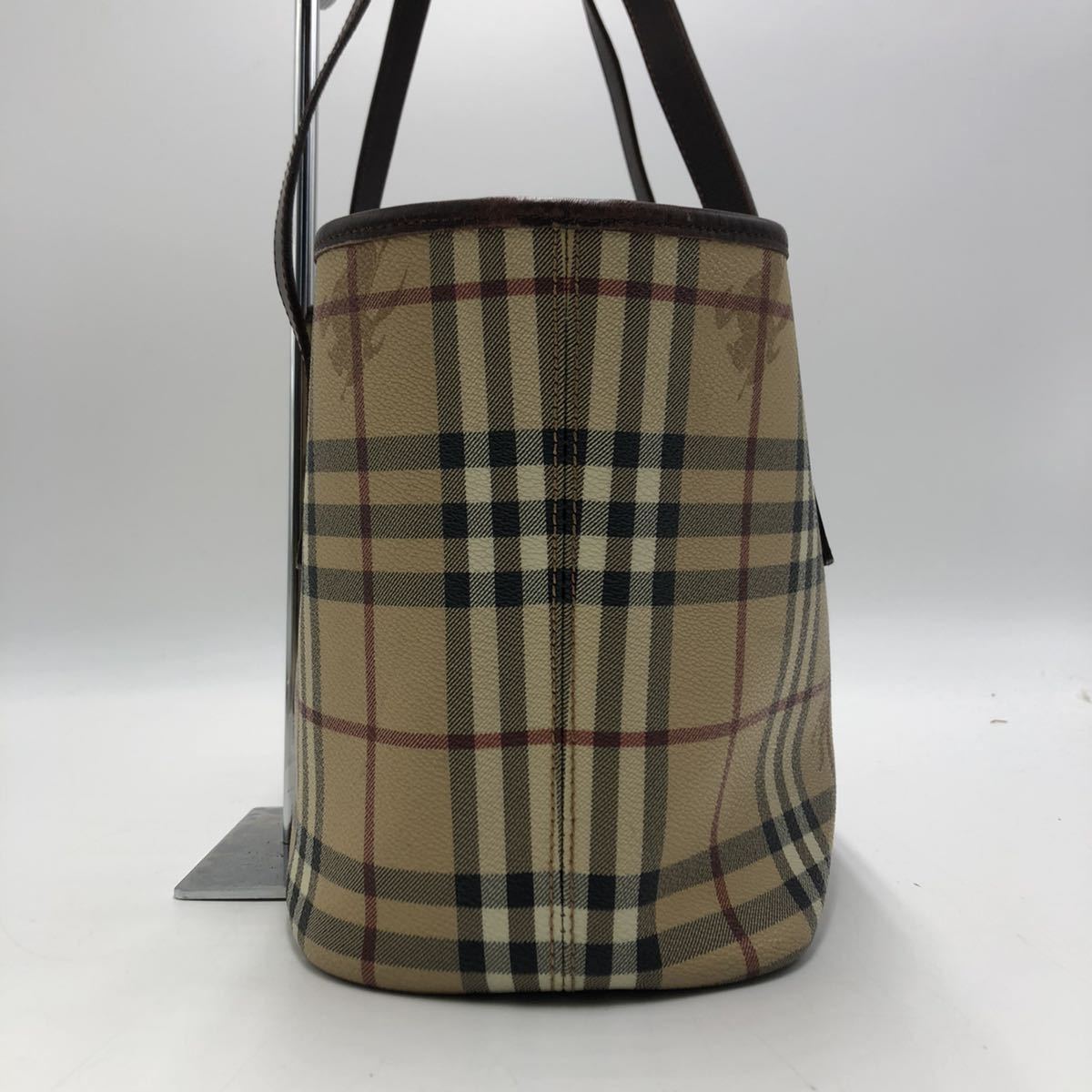 1円『極美品』 BURBERRY LONDON トートバッグ ノバチェック シャドー