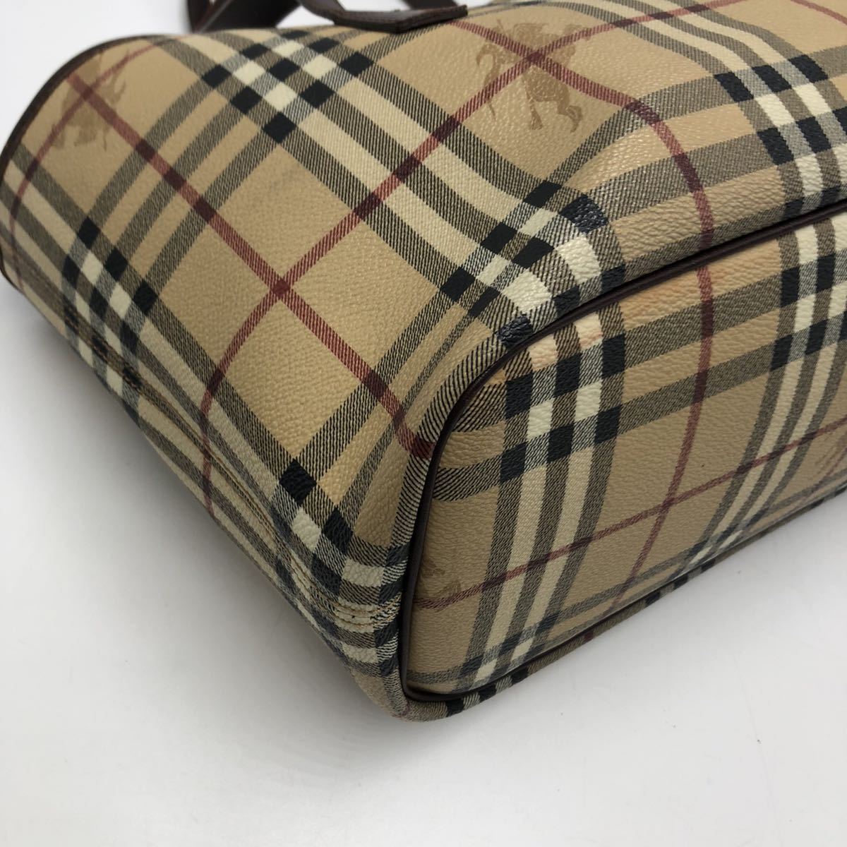 1円『極美品』 BURBERRY LONDON トートバッグ ノバチェック シャドー 