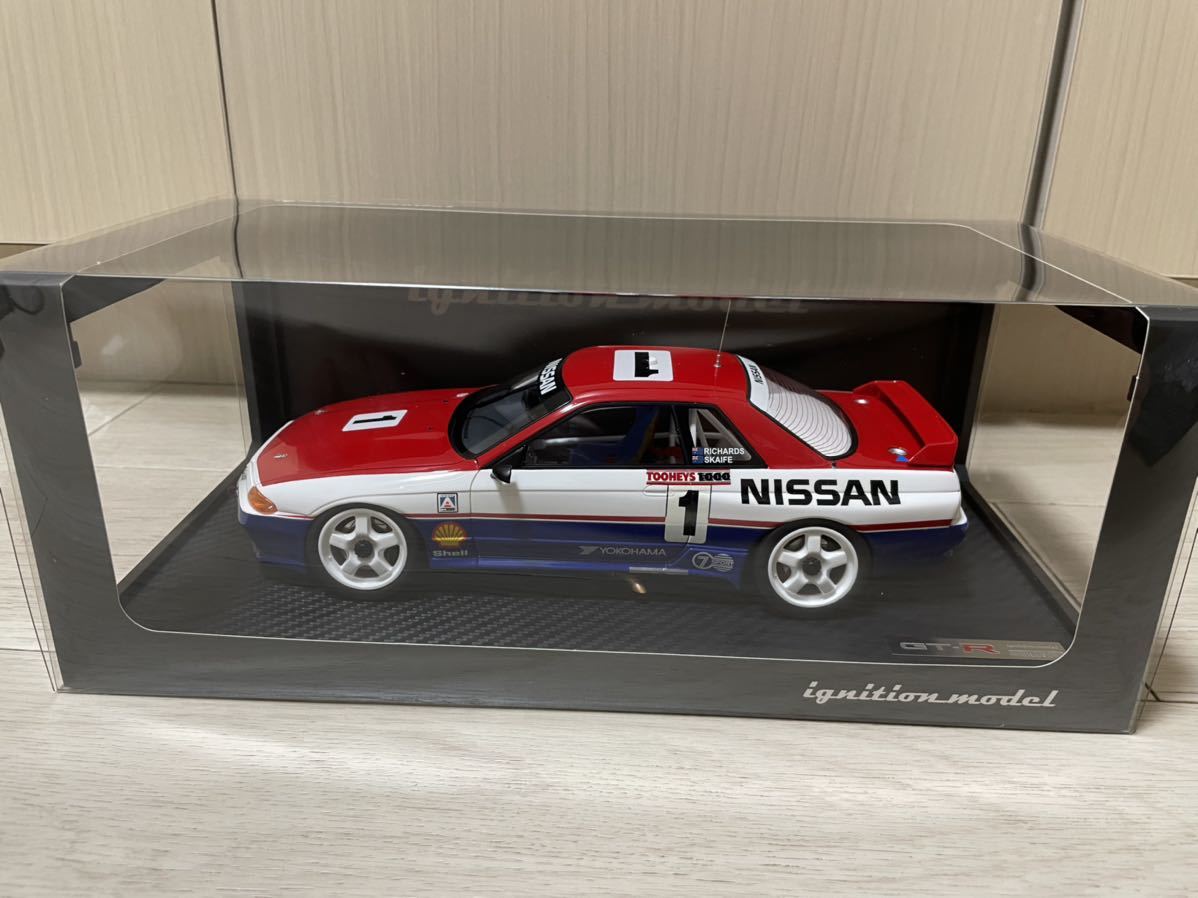 1円から　大人気イグニッションモデル 1/18 ニッサン GT-R BNR32 #1 1991 Bathurst 1000 winner 新品未使用　