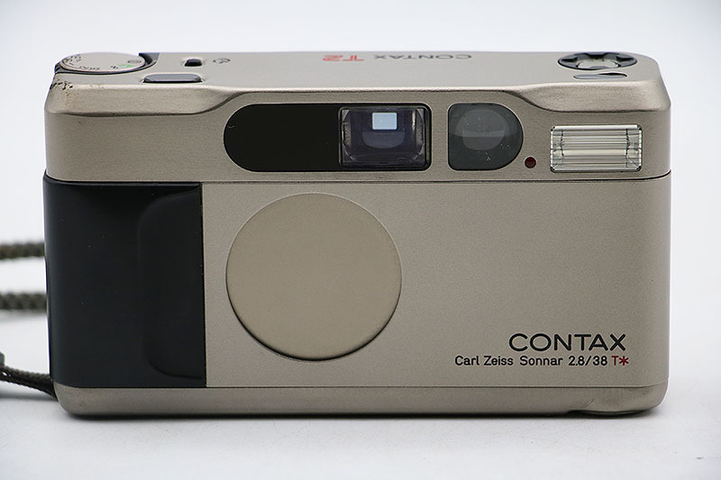 □CONTAX コンタックス T2 チタンシルバー 中古並品 T2 CONTAX
