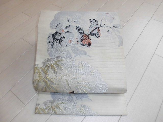 大正ロマン 麻 アンティーク 絽 紗 薄物 小紋 A夏物 紫 レトロ 花模様