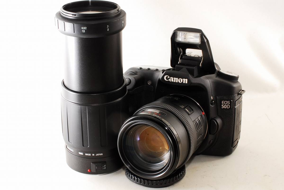 〓超美級〓 Canon キヤノン EOS 50D 超望遠 Wレンズセット ☆ ダブル