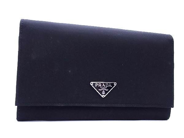 大人気，お買い得 1円 PRADA プラダ テスートナイロン 二つ折り 長財布 ウォレット 札入れ 小銭入れ カード入れ レディース メンズ ブラック系 AA2985Qア(女性用財布)｜売買されたオークション情報、yahooの商品情 服飾小物