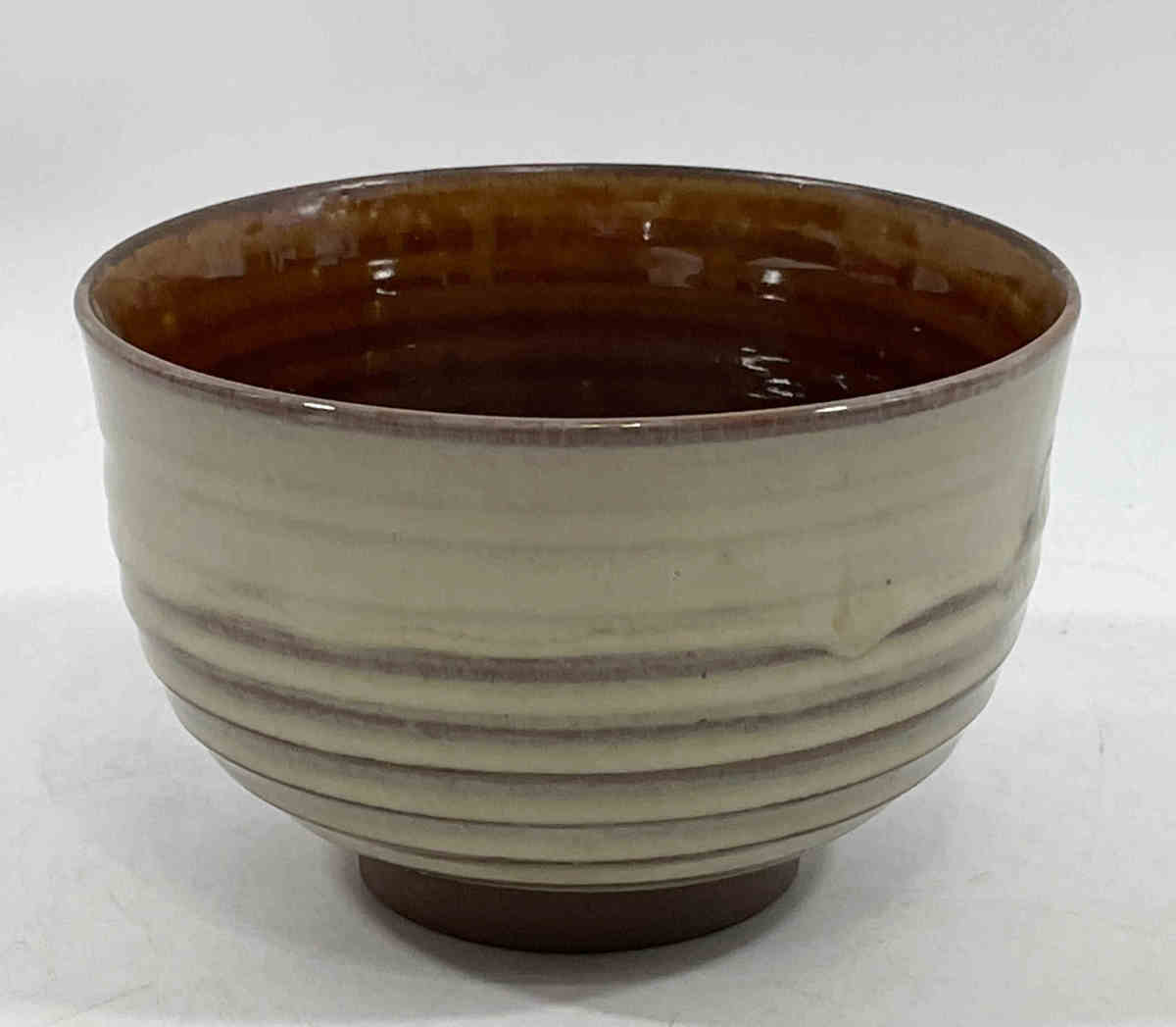 □十四代 亀井味楽 高取茶碗 共箱 共布 掛分 茶碗 茶道具