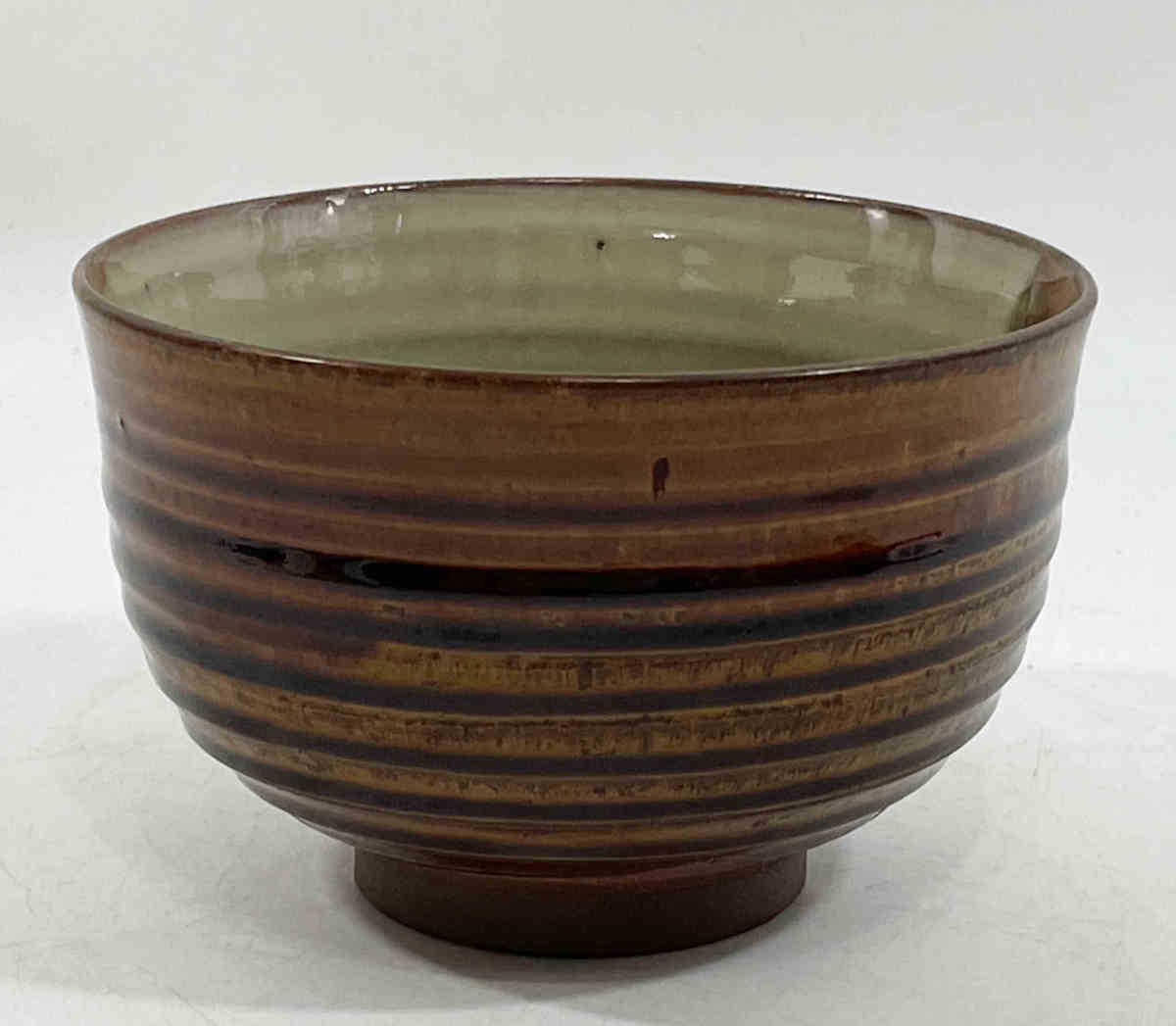 □十四代 亀井味楽 高取茶碗 共箱 共布 掛分 茶碗 茶道具