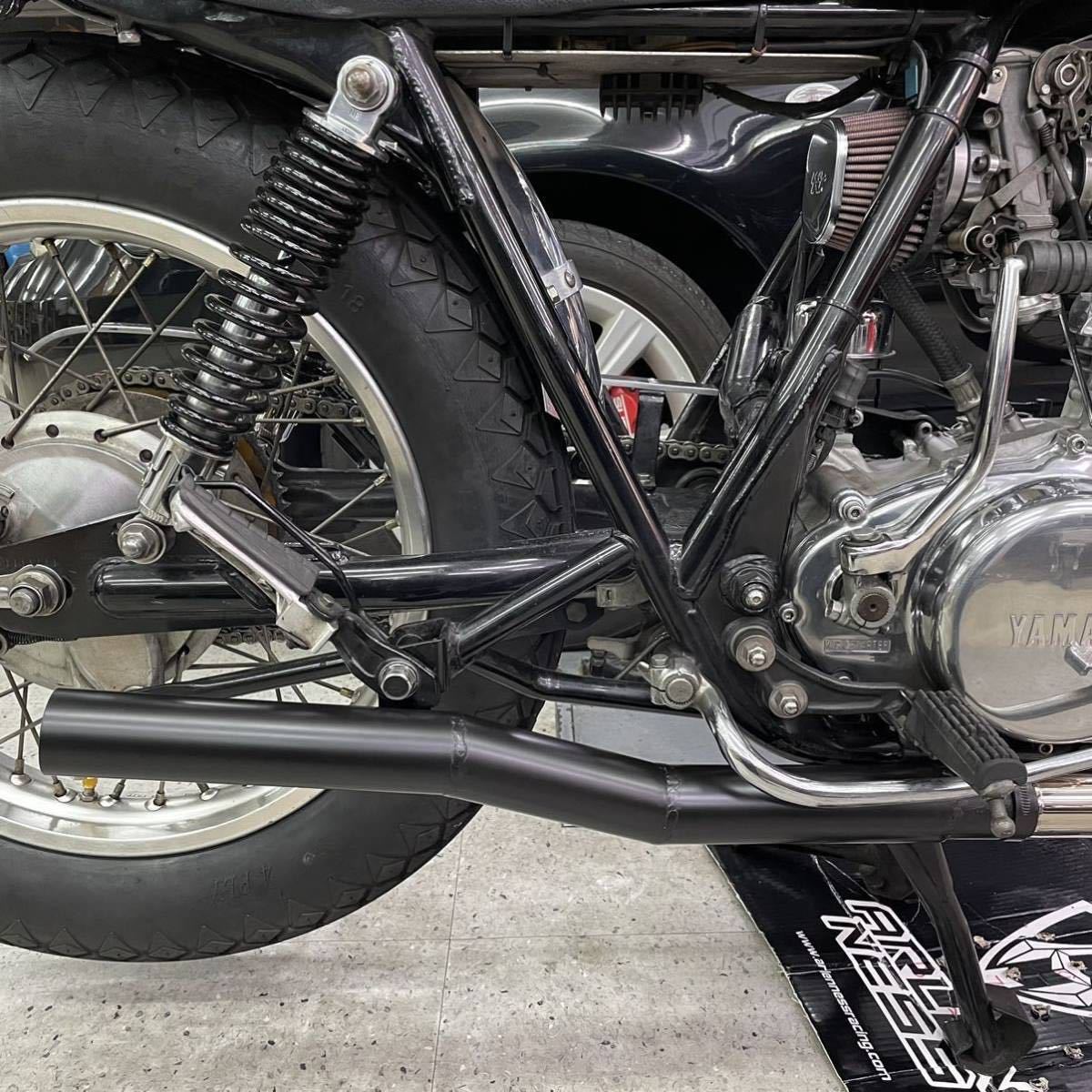 ワンオフSR400 ショート菅　ステンレス　スリップオン 第12弾ワンオフSR400 ショート菅 スリップオン 送料無料匿名配送