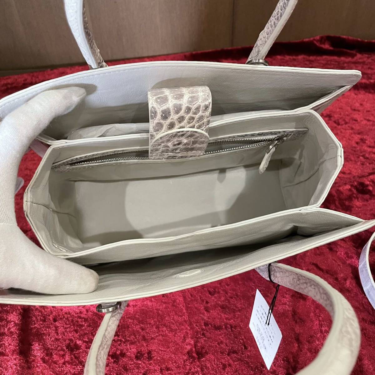 未使用 最高級 ヒマラヤ クロコダイル クロコ マットクロコ リアル