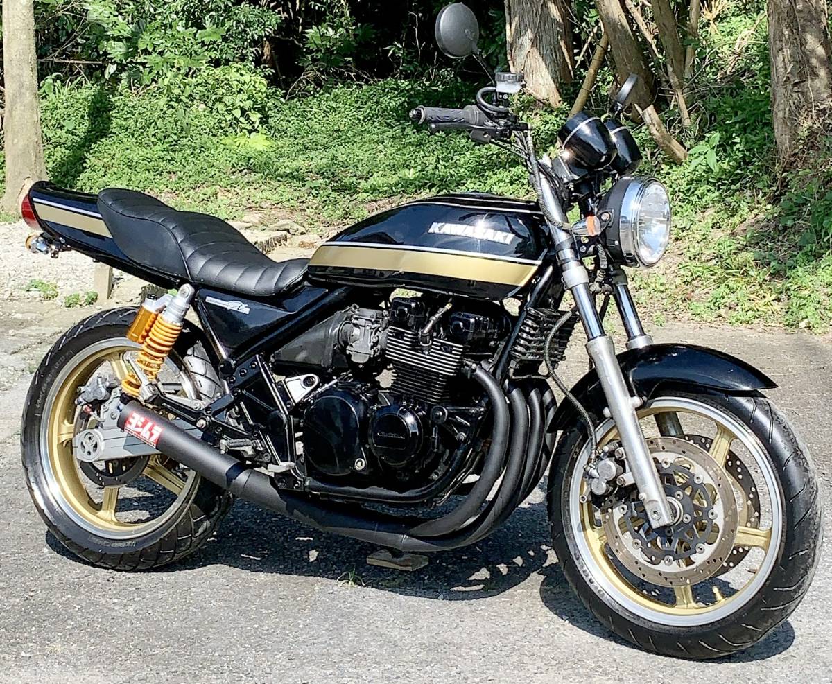 Kawasaki ゼファー400 C4 旧車 Z2タイガーライン 車検取立て