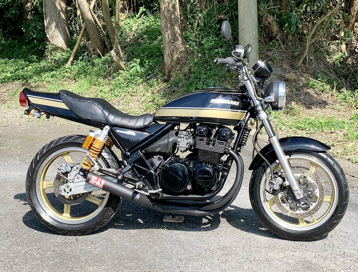 Kawasaki ゼファー400 C4 旧車 Z2タイガーライン 車検取立て