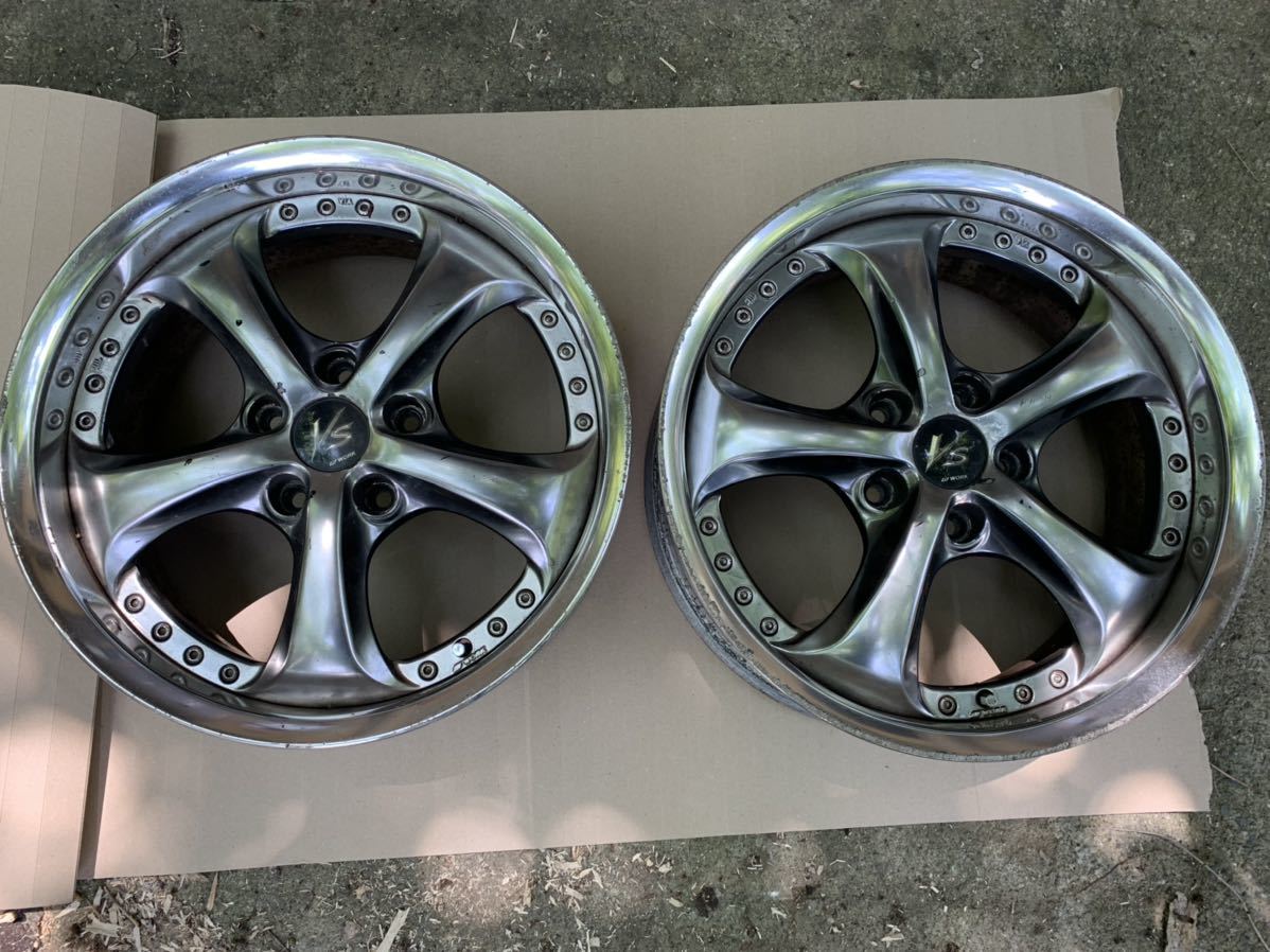 work vs kf 17インチ 7.5J +28 インナー約5J アウター約2.5J リバレル 