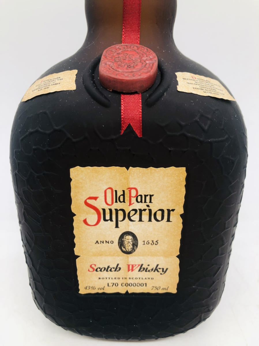 飲料・酒 Old Parr Superior オールドパー 未開封 箱付 古酒 ウイスキー