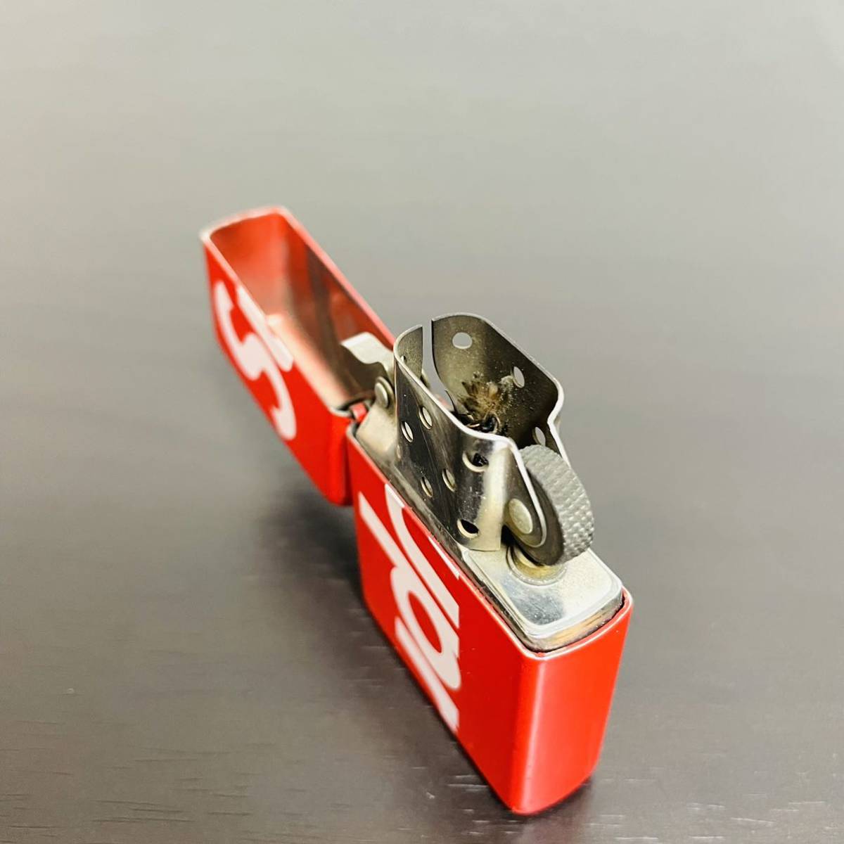 Supreme Logo Zippo Red White 21ss 赤 ロゴ ジッポ ライター ボックス 
