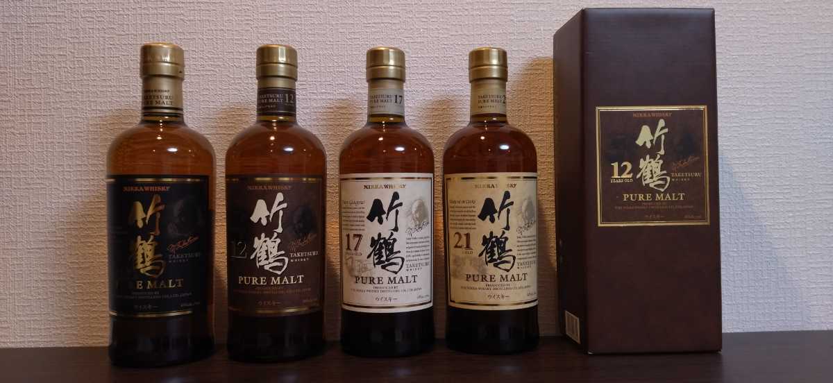 竹鶴 旧ボトル - ニッカ 12年 700ml : ピュアモルト 180ml 0 ニッカ 