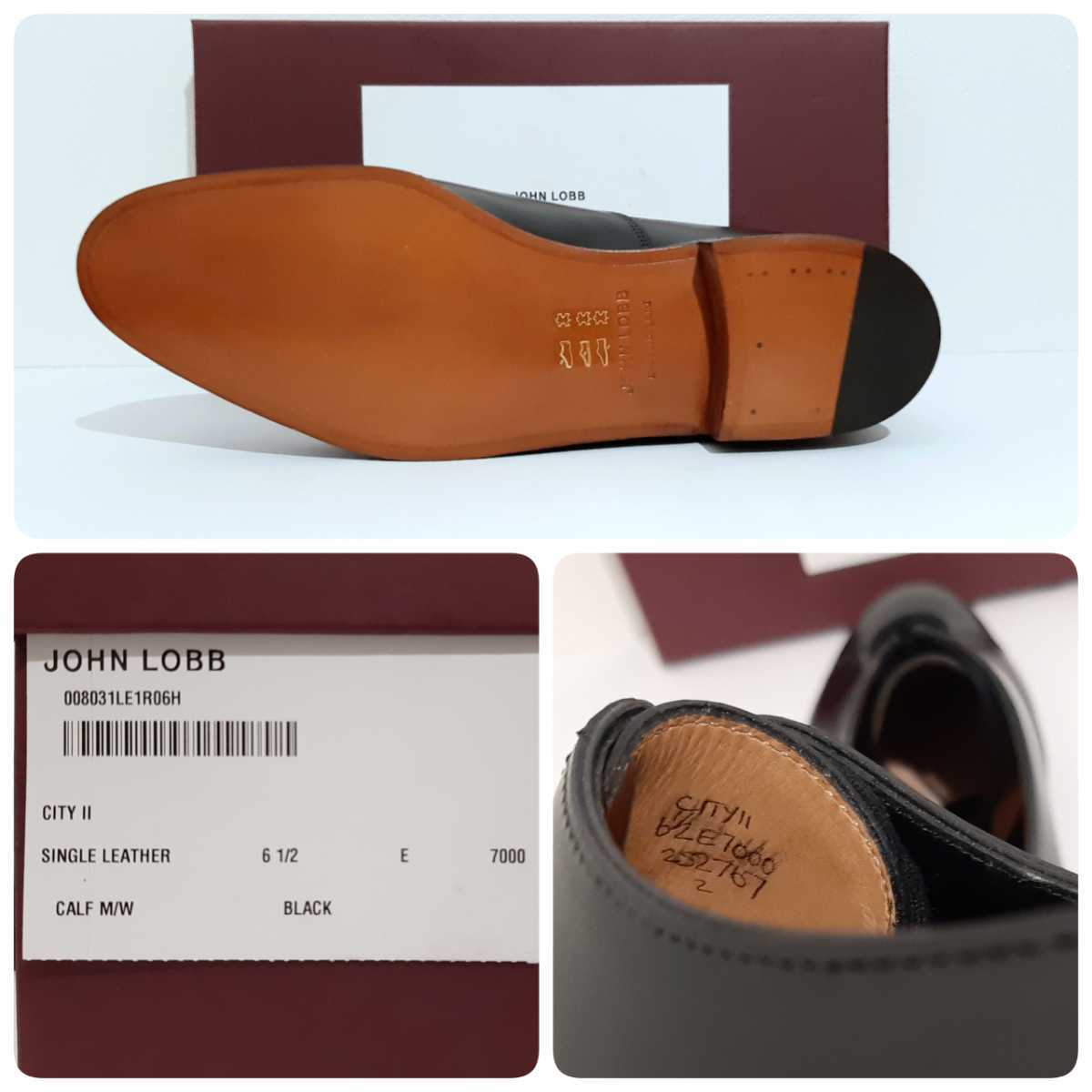 新品 John Lobb CITY2 UK6.5 ジョンロブ　シティ2　ストレートチップ ジョンロブ | II New |City -E