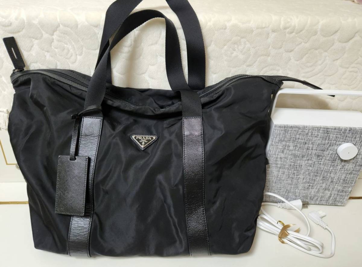 ☆極美品 PRADA プラダ ナイロン ショルダー トート ボストンバッグ 