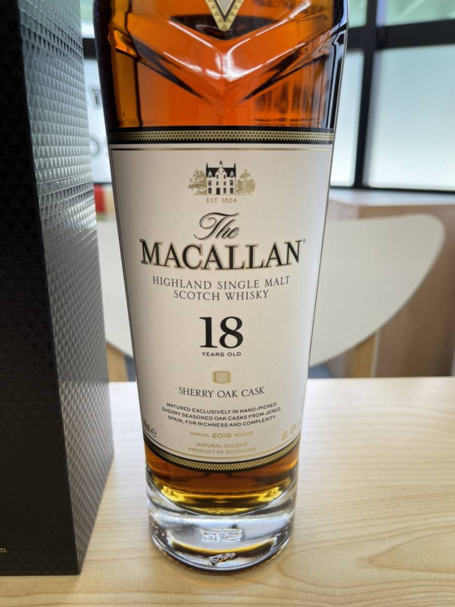 ◇古酒 開栓済み The MACALLAN ザ・マッカラン 18年 2018 シェリー