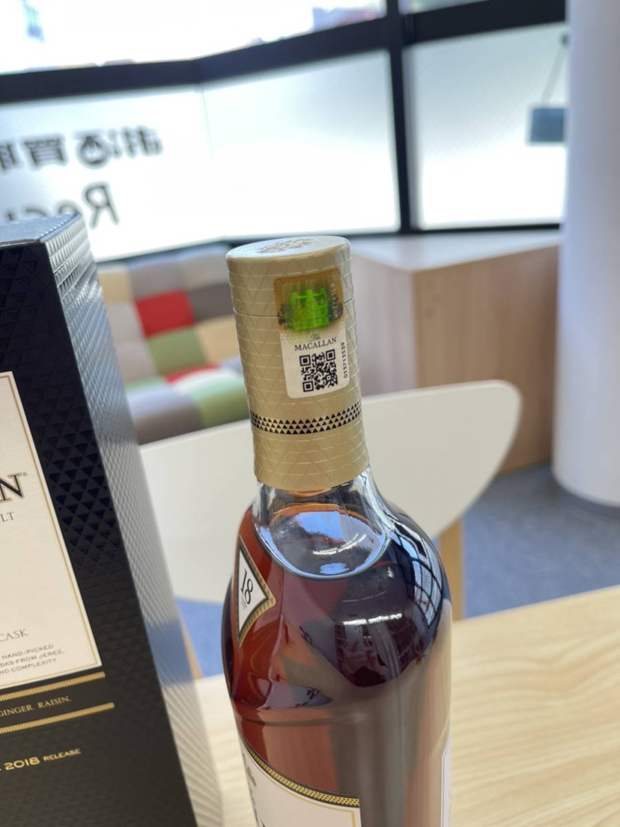 ◇古酒 開栓済み The MACALLAN ザ・マッカラン 18年 2018 シェリー