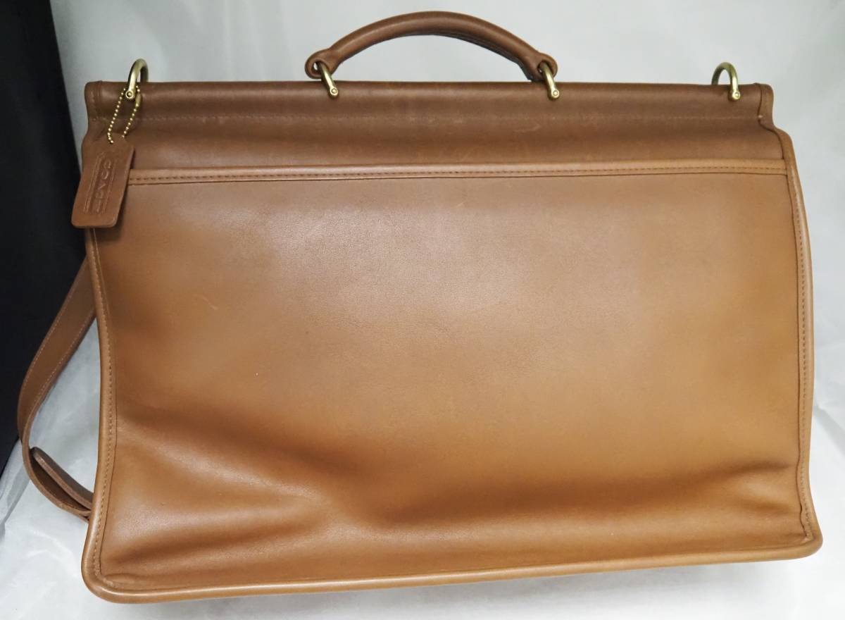 1234H☆COACH コーチ 2WAY 本革 レザー 茶 M5C-5266 オールドコーチ 